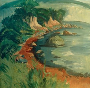 Coast in Fehmarn by Ernst Ludwig Kirchner